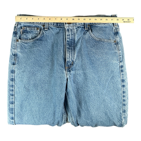 Carhartt 38x32 Blue Work Jeans Traditional Fit - Picture 5 of 8
